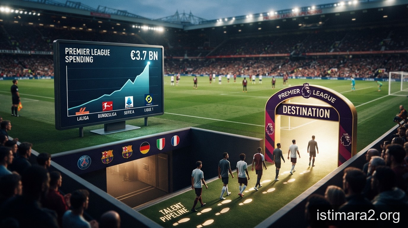 Premier League 'đốt' 3,7 tỷ euro: Khi khoảng cách tài chính biến các giải đấu khác thành vệ tinh